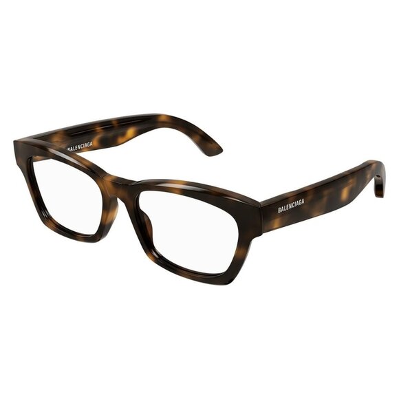 New Authentic  BALENCIAGA Everyday Havana Square BB0242O 006 Glasses Women - Picture 1 of 4